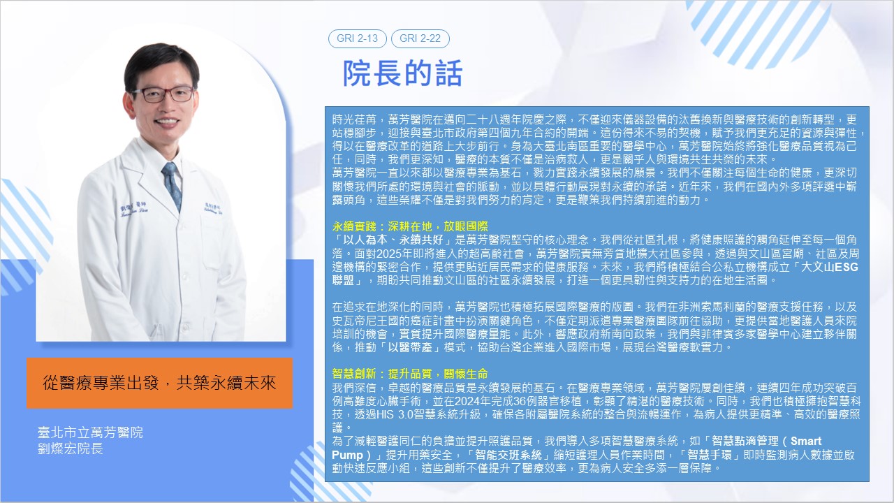 院長的話